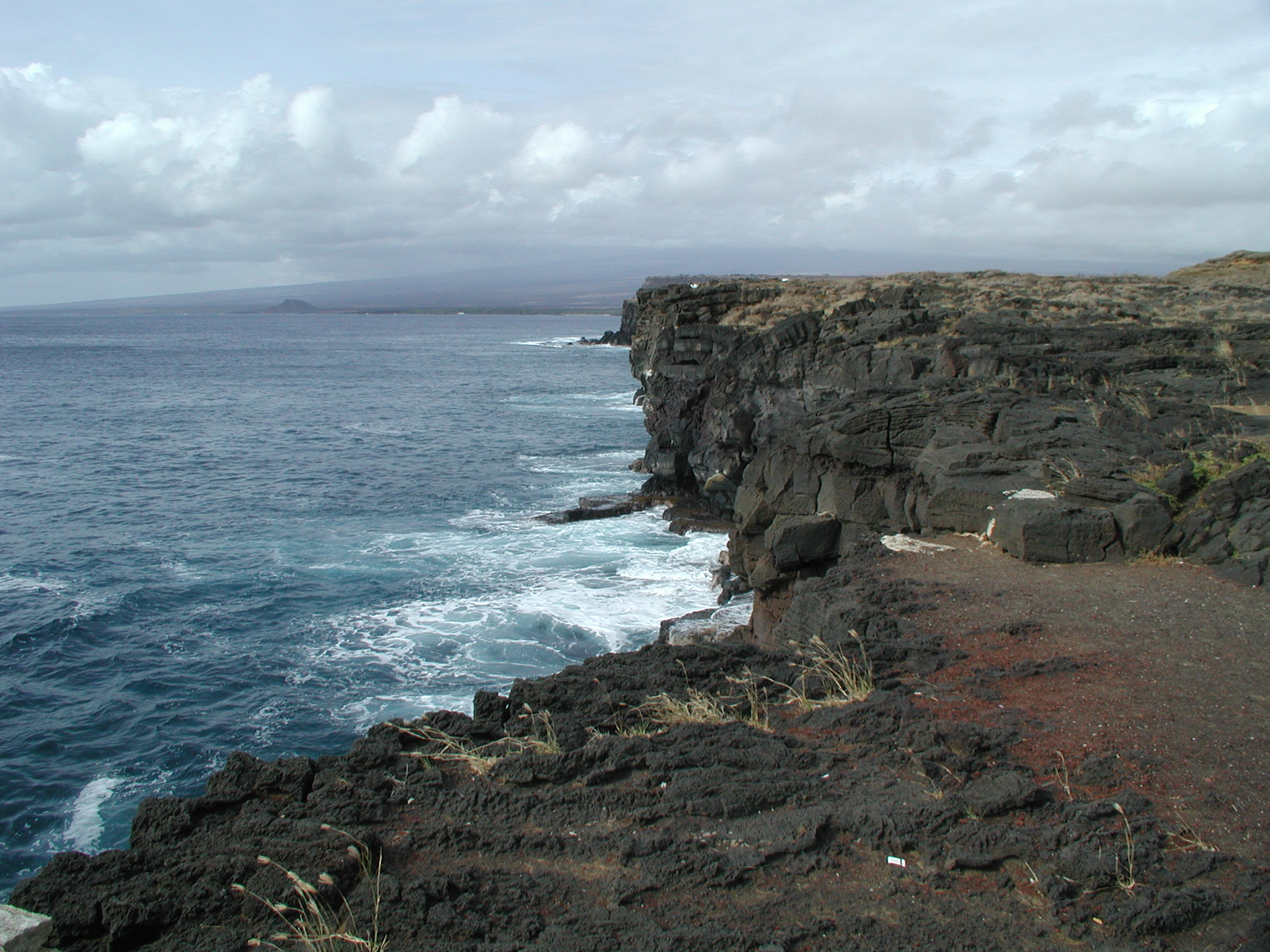 The cliffs of South Point (southern most point of the US)