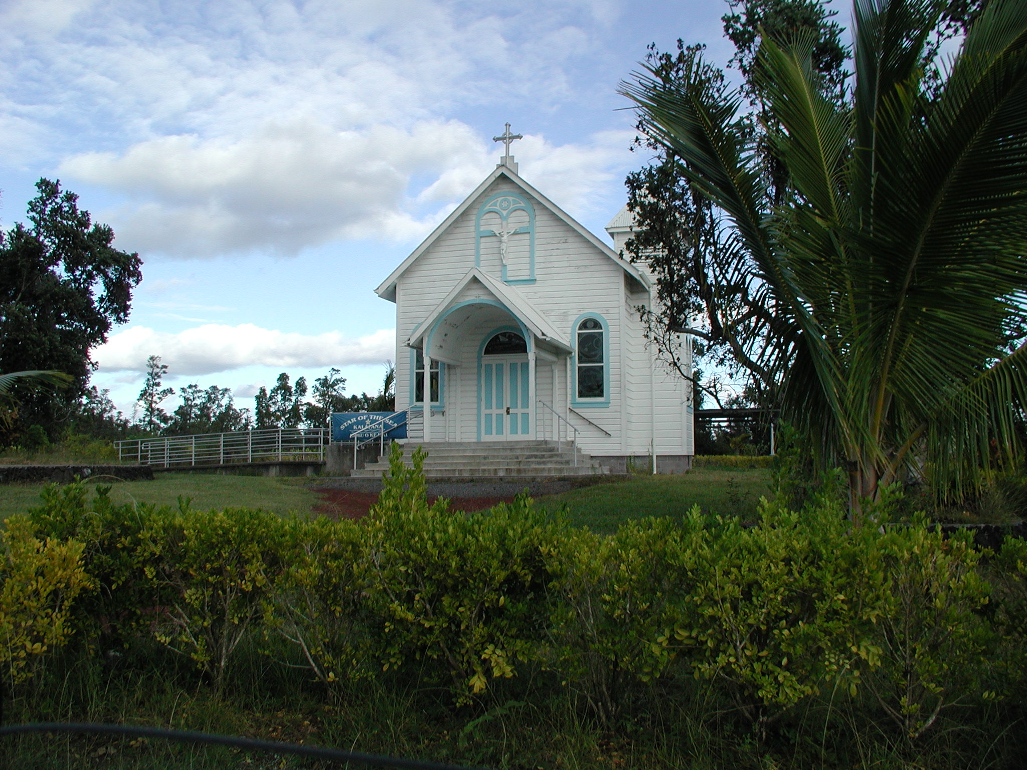 The church where Ron attended services as a child was moved out of harm's way